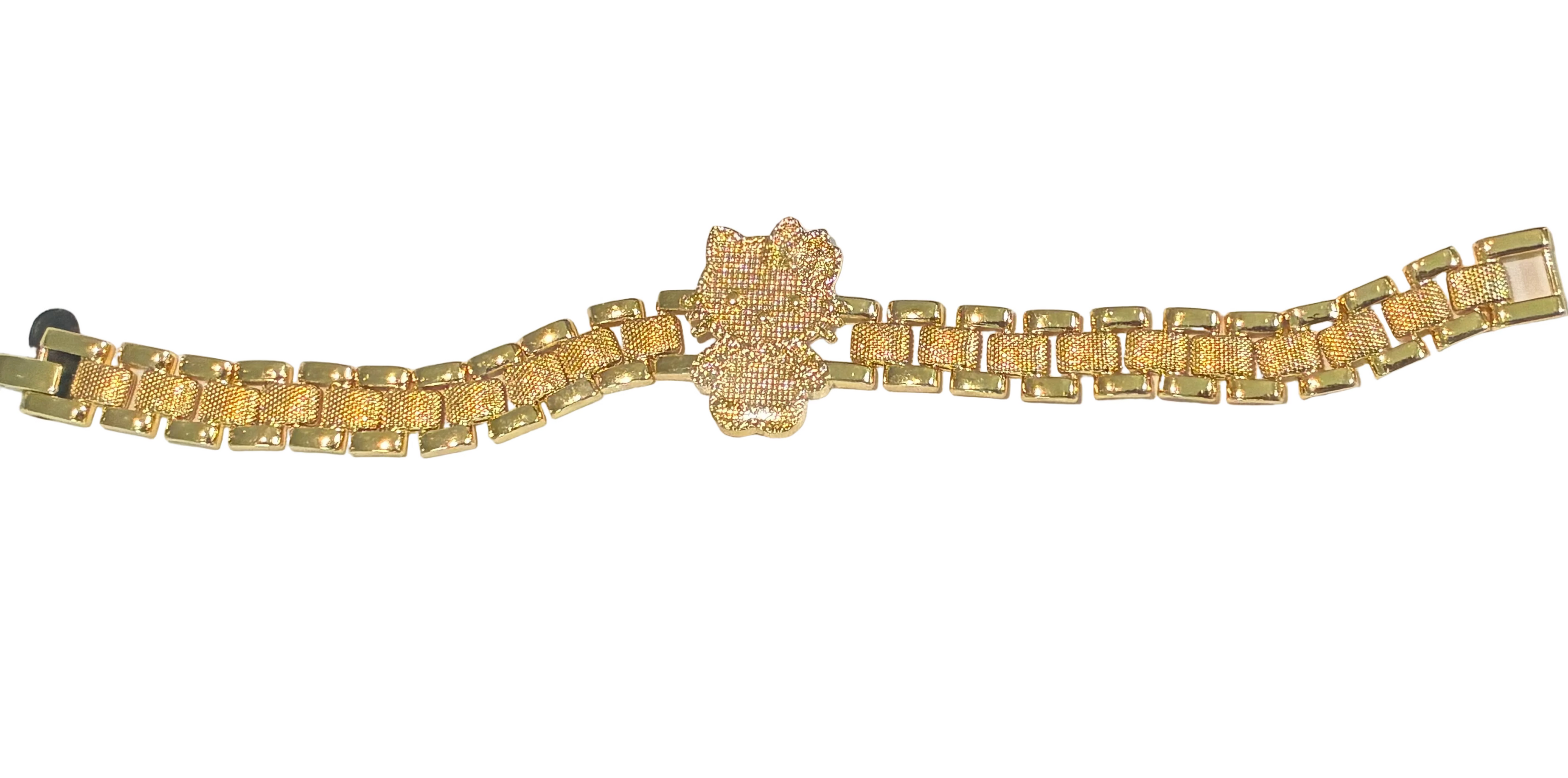 Hk Rolex 18k gold plated bracelet