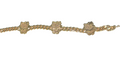 Cuban 18k gold plated Hk bracelet