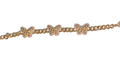Cuban 18k gold plated nugget butterfly bracelet